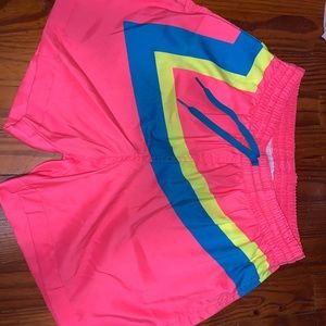 Chubbies Swim Trunks. Retro neon pink. 80s/90s.